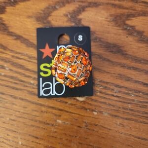 Orange Gemstone Ring